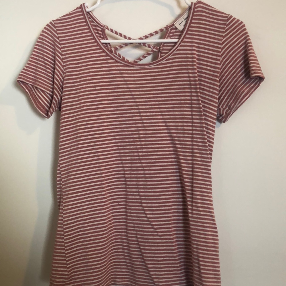 Pink stripped shirt